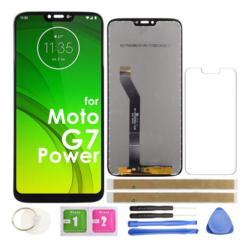 Repuesto De Pantalla Con Protector Para Motorola Moto G7