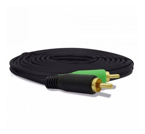 Imagem 2 de 4 de Cabo Automotivo Som Rca 5 Metros 5m Techone Blindado Preto