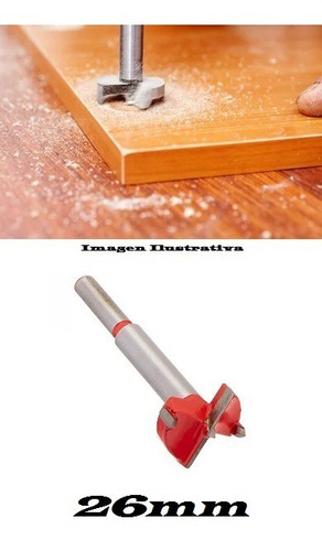 Imagen 1 de 1 de Mecha Forstner 26mm Widia Para Bisagras Auto Reten Meaton