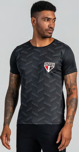 Camiseta São Paulo Dry Fit Licenciada Estampada Mmt 511213