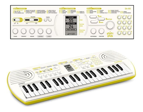 Teclado musical Casio Casiotone Sa-80 H2 44 teclas blanco para niños