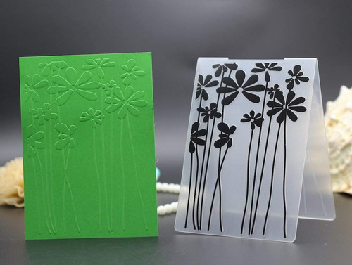 Carpeta De Embossing Texturizadora Repujado Margaritas 55023