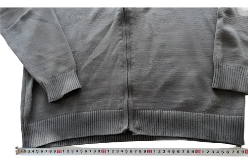 Sweater Lacoste Gris Con Cierre Usado Buzo (Usado)