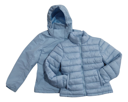 Campera De Mujer Dos En Uno Desmontable Impermeable M Al 8xl