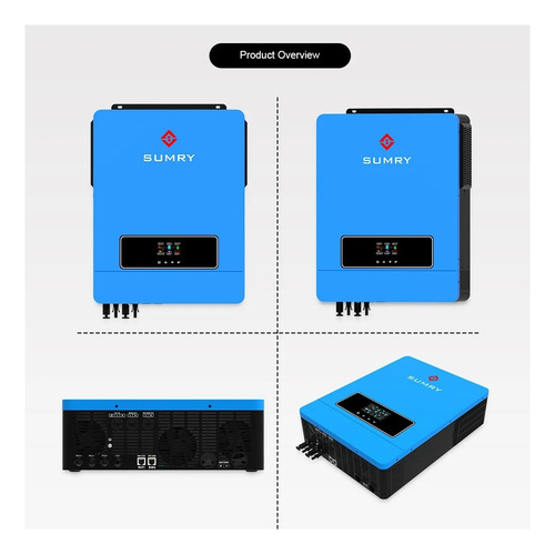 Inversor Híbrido 10.2kw Com E Sem Bateria Off+ongrid 48/220v