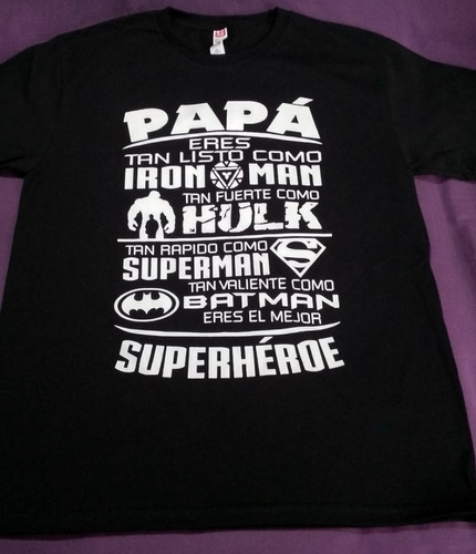 Playera Papa Super Heroe