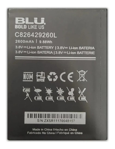 Bateria Pila Blu Advance 5.2 A230 Grand M2 C826429260l