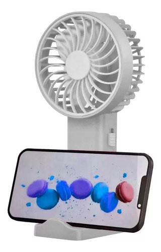 Ventilador Portátil Recargable Mini Con Soporte Celular 