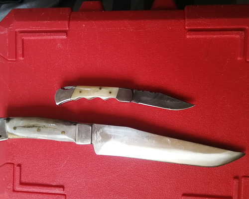  2 X 1 Cuchillo Y Navaja Asta Venado.caza Y Tactico 2x1