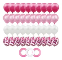 Comprar 40 Globos Látex Decoración Fiesta Con Cintas Globos Confeti