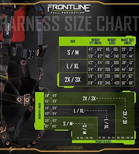 Imagen 5 de 6 de Arneses Frontline Fall Protection 100ctb Combat Construction