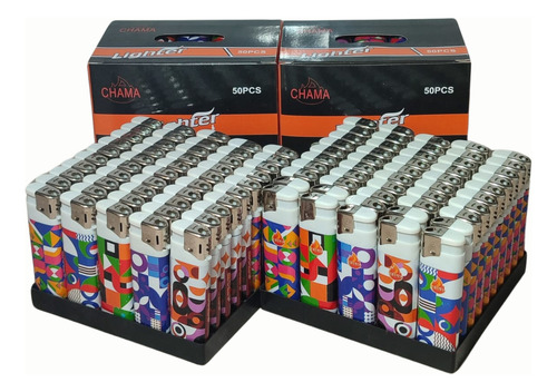 Isqueiiro Chama Eletrônico Artesanato Kit 2 Caixas Atacado