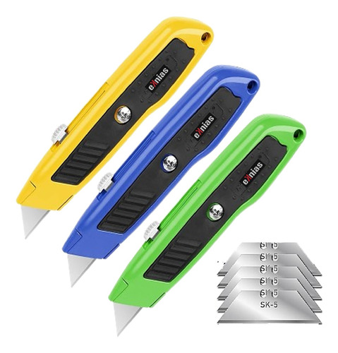 Exacto Cuchilla Navaja Retractil Cutters Pack De 5 Hojillas