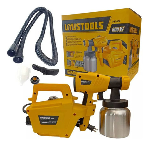 Pistola Electrica P/pintar Uyustool 600w Envase Metal 800cc