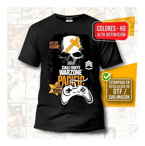 Franela Call Of Duty Warzone Estampado Dtf