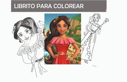 10 Libritos Para Colorear Persons Souvenir Elena De Avalor