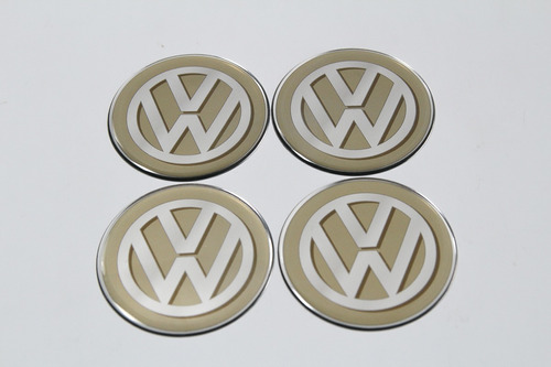 Kit Adesivo Emblema Centro Roda Volkswagen 51mm Cl6 Fgc