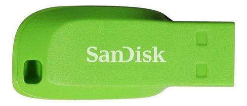 Memoria USB SanDisk Cruzer Blade 16GB 2.0 verde eléctrico