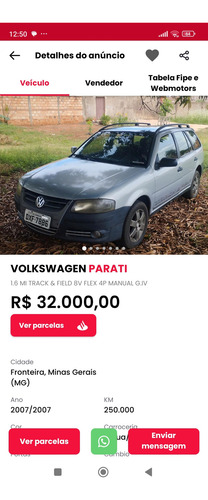 Volkswagen Parati 1.6 Track & Field Total Flex 5p