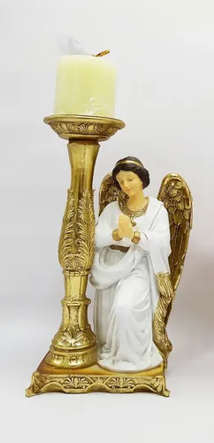 Ángel Custodio De 27 Cm Candelabro