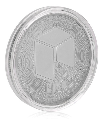 Imagen 3 de 9 de Criptomoneda Neo Moneda Física Coleccionable Con Cápsula