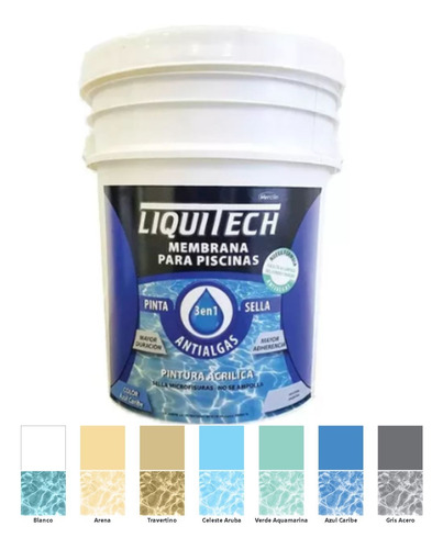 Membrana Plieta Liquitech Colores Pinta+sella+antialga 10l