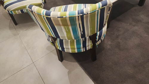 Sillones Materas X 2 Juego Ver Descripcion Usados Blanco Rayado