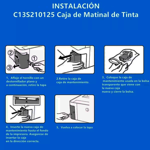 Caja De Mantenimiento Epson L6171,m2140,3140,t04d1, Generica