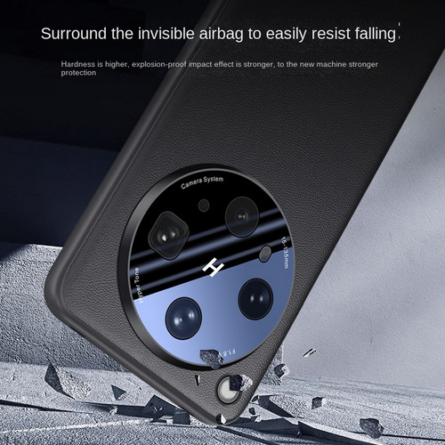 Funda Circular De Tpu, Piel Y Metal Con Protección De Cámara Para Oppo Find X8 Ultra X8s + Para Find X8 Pro X8, Funda Trasera Delgada Y Dura