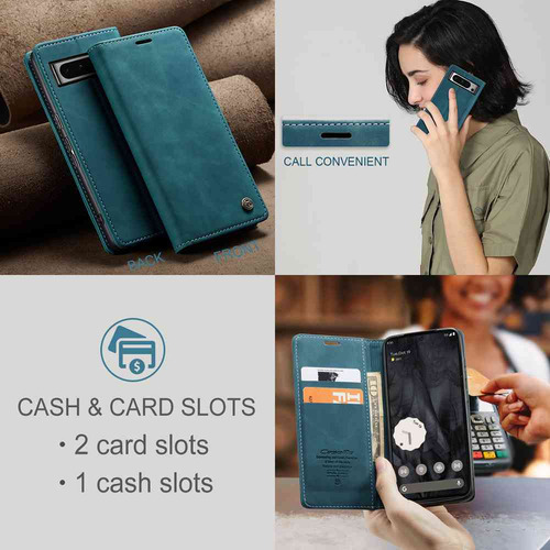 Funda De Piel Sintética Con Ventana Abatible Para Google Pixel 6 6a 7 7a 8 8a 9 9a 10 10 Pro Xl