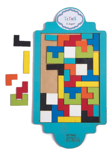 Tetris De Madera 40 Piezas Juego De Ingenio La Olla Pirula