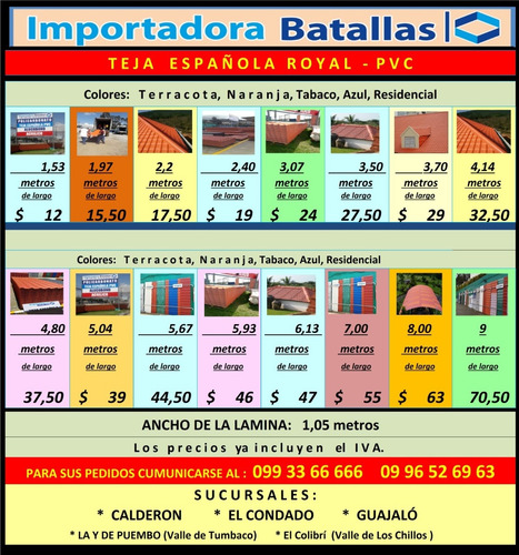 Promocion Teja Española $7 Industrial Generadores Electri T2