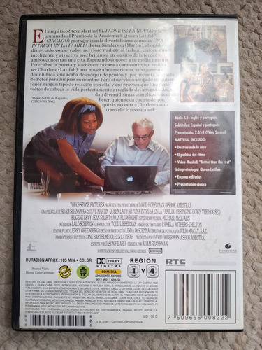 Película Dvd Una Intrusa En La Familia Original (Usado)
