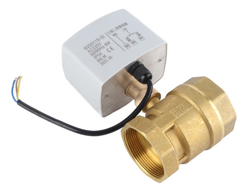 Ac220v Dn50, 2 Pulgadas, 2 Vías, 3 Cables, Latón Eléctrico