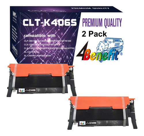 Cartuchos De Tóner Clt-406s Compatibles Con 4benefit Clt40.