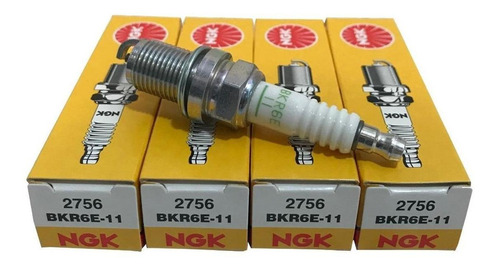 Kit X4 Bujias Bkr6e-11 Ngk