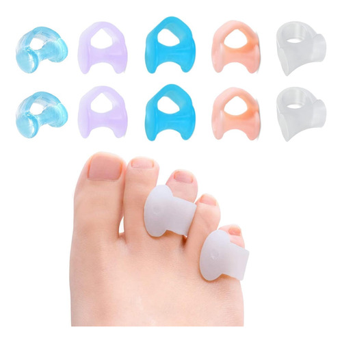 Generic Conjunto De 10 Piezas Separador De Dedos Pies, De