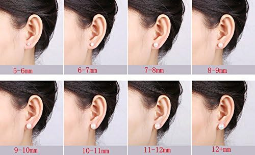 Pendientes De Perlas Blancas De Agua Dulce De 6 Mm Aaaa De P