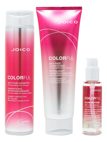 Joico Colorful Antifade Kit Shampoo, Acondicinador Y Serum