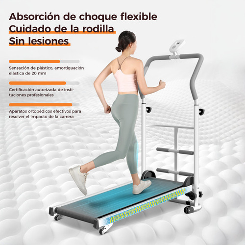 Caminadora Athletic Works Manual Con Scanner Negra