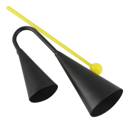 Instrumentos Musicales Cencerro Doble Hierro Negro