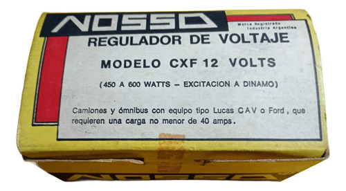Regulador Voltaje Dinamo Camion Exitacion A Dinamo P/40 Ampe