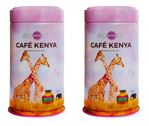 Alpont Gourmet Café Kenya Molido Lata De 250 Gramos 2 Piezas