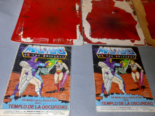 Lote Cartones Y Minicomic He-man Top Toys Original Años 80 (Usado)