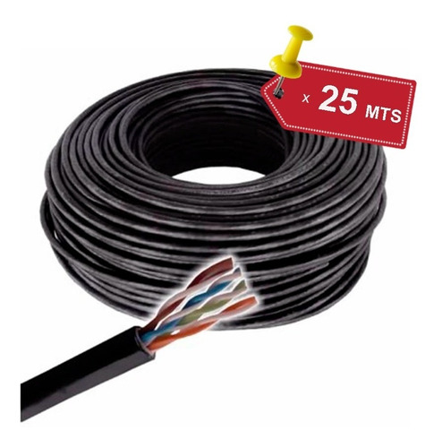 Cable Telefonico Para Portero 2 Pares Facil Instalacion X25m