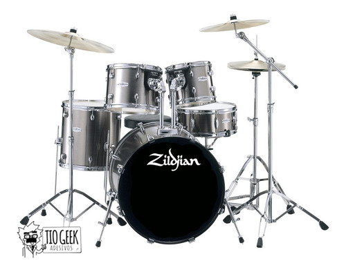 Adesivo Bateria Zildjian Bumbo Drum Bateria Cymbals