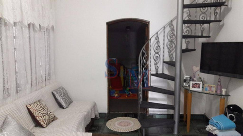 Imagem 15 de 30 de Sobrado Residencial À Venda, Cidade São Jorge, Santo André. - So0070