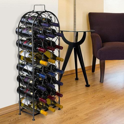 Cava Soporte Vinos Metalica Estilo Frances 23botellas