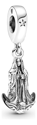 Charm Pandora Colgante En Plata De Ley Virgen De Guadalupe