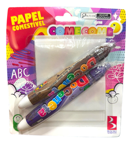 Comecome Papel Comestivel Com 2 Caneta Com Doce Doceneta